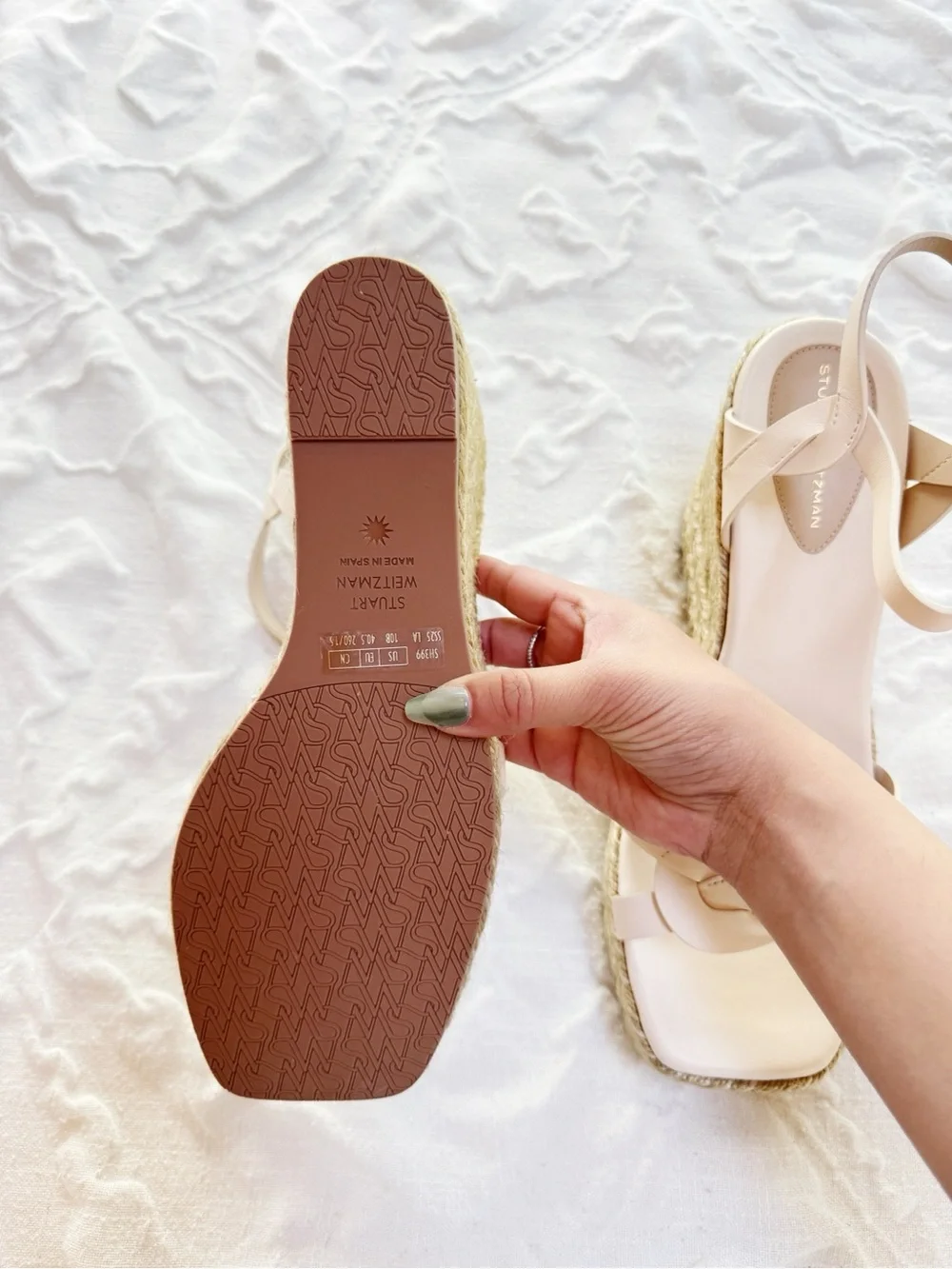 Stuart Weitzman Braida Wedge Sandal Size 10 New - Picture 8 of 12